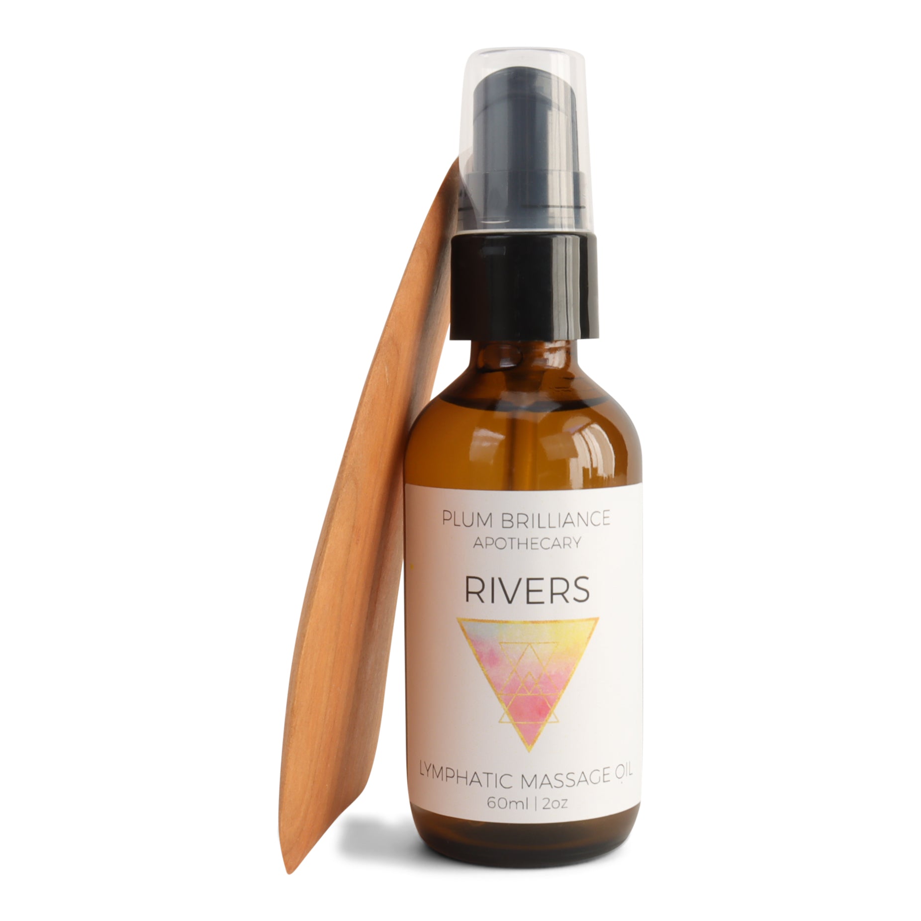 rivers ocotillo body oil with wood gua sha tool