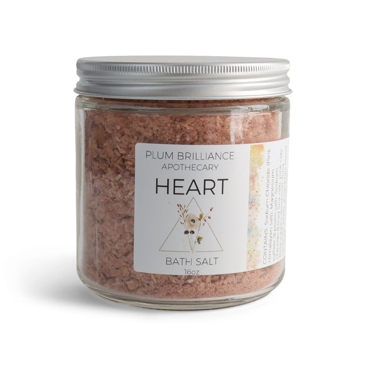Soaking Mineral Salts - Rose "Heart"