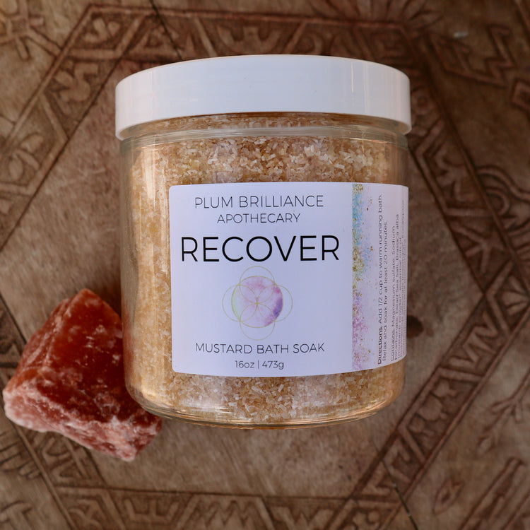 Soaking Mineral Salts- "Recover" Mustard Bath