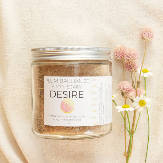 Soaking Salts - Natural Herbal Mineral Bath "Desire"